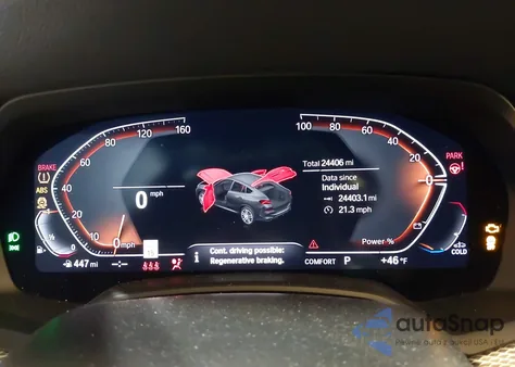 2023 BMW X6 xDrive40I из США, поврежденный, VIN 5UXCY6C06P9R42532